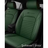 Galaxy Audi A4 Uyumlu Şehrazat Serisi Oto Koltuk Kılıfı - GİYDİRMELİ - Yeşil