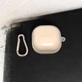 Galaxy Buds 2 Uyumlu Kılıf Silikon - Şeffaf - Gri