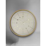 Galaxy D-218-a-11 Eskitme Kadran 30 Cm Sessiz Akar Duvar Saati Gold
