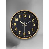 Galaxy D-218-A-9 Eskitme Kadran 30 CM Sessiz Akar Duvar Saati Gold-Lacivert
