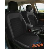 Galaxy Dacia Duster Uyumlu Duru Serisi Oto Koltuk Kılıfı - GİYDİRMELİ - Siyah