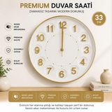 Galaxy Duvar Saati, 33 cm, Sessiz Akar Dekoratif Kc6