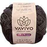 Galaxy El Yapımı Ip, Antrasit, 45% Pamuk 55% Pullu, 50 G, 110 M - Standart