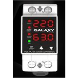 GALAXY Energy D220 Dijital Monofaze Sigorta Tipi Beyaz Yüksek-Alçak Voltaj-Yıldırım Akım Koruyucu (Konut Işyeri)