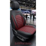 Galaxy Fıat Doblo - 2 Hafif Ticari 2004-2008 Uyumlu Şahika Serisi Oto Koltuk Kılıfı - Bordo