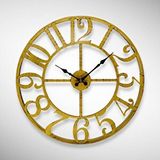 GALAXY Galaxy Dm-40-ak Serisi Kesme Rakamlı Metal Duvar Saati Gold 40 Cm Gold Altın