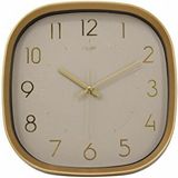 GALAXY Galaxy Premium Serisi Abs Kasa Duvar Saati Oval 30 Cm Gold Renkli Modern Kadran Altın