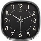 GALAXY Galaxy Premium Serisi Abs Kasa Duvar Saati Oval 30 Cm Gri Renkli Modern Kadran Çok Renkli
