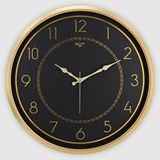 GALAXY Galaxy Premium Serisi Sessiz Akar Latin Rakamlı Özel Eskitme Klasik Kadran 50 Cm Duvar Saati Altın