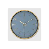 Galaxy İş-Sat Modern Klasik Duvar Saati, 30 cm, Mavi-Gold