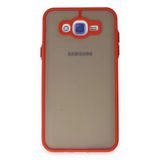 Galaxy J7 Kılıf Montreal Silikon Kapak - Kırmızı