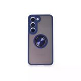 Galaxy M15 Kılıf Montreal Yüzüklü Silikon Kapak - Lacivert