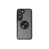Galaxy M15 Kılıf Montreal Yüzüklü Silikon Kapak - Siyah