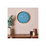 Galaxy Modern Klasik Duvar Saati - Mavi - 30 cm