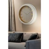 Galaxy Premium Duvar Saati Gold Kasa Krem Çerçeve Roma Rakamlı 45 Cm.