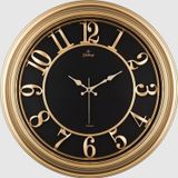 Galaxy Premium Eskitme Kabartma Kadranlı 50 cm Duvar Saati Gold-Siyah