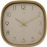 Galaxy Premium Serisi Abs Kasa Duvar Saati Oval 30 cm Gold Renkli Modern Kadran - Gold - Beyaz