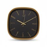 Galaxy Premium Serisi ABS Kasa Duvar Saati Oval 30 CM Gold-Siyah Klasik Kadran
