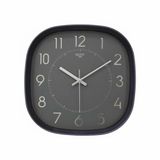 Galaxy Premium Serisi ABS Kasa Duvar Saati Oval 30 CM Gri Renkli Klasik Kadran