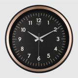 Galaxy Premium Serisi Klasik Tasarım Sessiz Mekanizma Latin Rakamlı 35 cm Duvar Saati Siyah