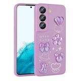 Galaxy S21 FE Kılıf Kabartma Figürlü Parlak Zore Toys Silikon Kapak