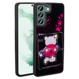 Galaxy S21 Fe Kilif Parlayan Kabartmali Ikonik Figurlu Zore Amas Silikon Kapak