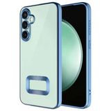 Galaxy S23 Fe Kilif Koseleri Renkli Seffaf Kamera Korumali Silikon Luxury Kapak
