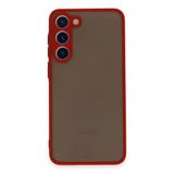 Galaxy S23 Kılıf Montreal Silikon Kapak - Kırmızı