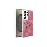 Galaxy S23 Ultra Kılıf Kamera Korumalı Figürlü Ponti Silikon Kapak Açık Pembe