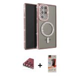Galaxy S23 Ultra Kılıf Zirve Doku Prime - Siyah AutoKit 5in1 Fiber Hayalet Cam Ekran Koruyucu +