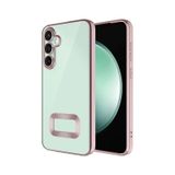Galaxy S24 Kılıf Köşeleri Renkli Şeffaf Kamera Korumalı Silikon Luxury Kapak