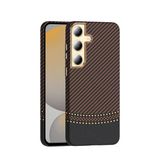 Galaxy S24 Kılıf M-Safe Özellikli Ve Karbon Tasarımlı Şık Armalux Premium Sert Kapak