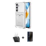 Galaxy S24 Plus Kılıf Doruk Klasik Koleksiyonu - Siyah 3D Antistatik Hayalet Cam Ekran Koruyucu