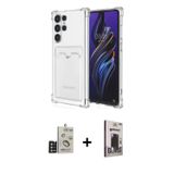 Galaxy S24 Ultra Kılıf Doruk Klasik Koleksiyonu - Siyah Bilvis Hayalet Cam Ekran Koruyucu + Gol