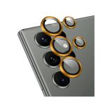 Galaxy S24 Ultra Zore CL-12 Premium Safir Parmak İzi Bırakmayan Anti-Reflective Kamera Lens Koruyucu Turuncu