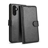 Galaxy S25 Kılıf 360 Tam Kaplar Deri Dokulu Kapaklı Cüzdan Standlı Kartvizitli Kopçalı Kapak