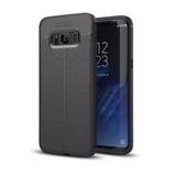 Galaxy S8 Kılıf Niss Deri Görünümlü Silikon Kapak + Ekran Koruma 3925