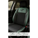 Galaxy Seat Ateca Uyumlu Nice Plus Serisi Oto Koltuk Kılıfı - Yeşil - Siyah