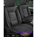 Galaxy Seat Leon Hatchback 2013 Uyumlu Mardan Serisi Oto Koltuk Kılıfı - Beyaz