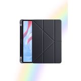 Galaxy Tab A9+ / A9 Plus 11 İnç 2023 Uyumlu Fuchsia Kalem Bölmeli Akıllı Tablet Kılıfı