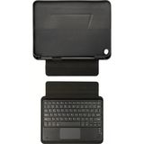 Galaxy Tab A9 Plus Uyumlu Mnc Border Keyboard Bluetooh Bağlantılı Standlı Klavyeli Tablet Kılıfı-Siyah
