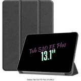 Galaxy Tab S10 FE Plus Uyumlu 13.1 Katlanabilen Standlı Smart Cover Akıllı Tablet Kılıfı Siyah
