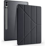 Galaxy Tab S10 Plus X820 12.4 Inç Uyumlu Kalemlikli Katlanabilir Smart Cover Tablet Kılıf – Standlı, Darbe Emici Koruma, Ince ve Hafif Tasarım - Siyah