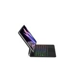Galaxy Tab S10Fe/S9/S9Fe Uyumlu 10.9/11 İnç RGB Aydınlatmalı Magic Touchpad Klavyeli Tablet Kılıfı