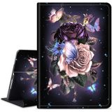 Galaxy Tab S7 FE 2021 Tablet Kılıfı 12,5 inç, Dikoer İnce Ayarlanabilir Stand Arka Kabuk Koruma Akıllı Kapak Samsung Galaxy Tab S7 FE 2021/Tab S7 Plus 2020/Samsung Tab S8 Plus/S8+ 2022 için, Mor Çiçek