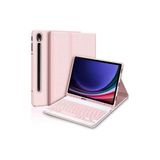 Galaxy Tab S9 / S9 FE Uyumlu 10.9" Klavyeli Tablet Kılıfı Pembe