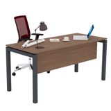 Galaxy Tekli Çalışma Masası - Traversli Ofis Masası, Ceviz-Antrasit, 180 cm