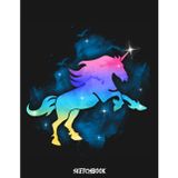 Galaxy Unicorn Sketchbook: 8.5x11 inches, 110 pages, White paper, Blank Pages, Sketch, Doodle and Draw