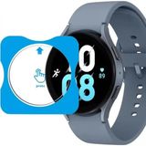 Galaxy Watch 6 44MM Uyumlu Kolay Kurulum Aparatlı Temperli Cam Ekran Koruyucu - Glx Watch6 44mm - Şeffaf