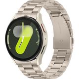 Galaxy Watch 6 / 5 / 4 Fe 40MM 44MM – Watch 6 Classic 43MM 47MM – Watch 5 Pro 45MM Uyumlu Paslanmaz Çelik Metal Kordon (20MM) - Starlight